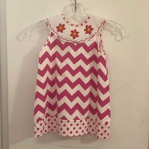 Toddler Smocked Sleeveless Dress